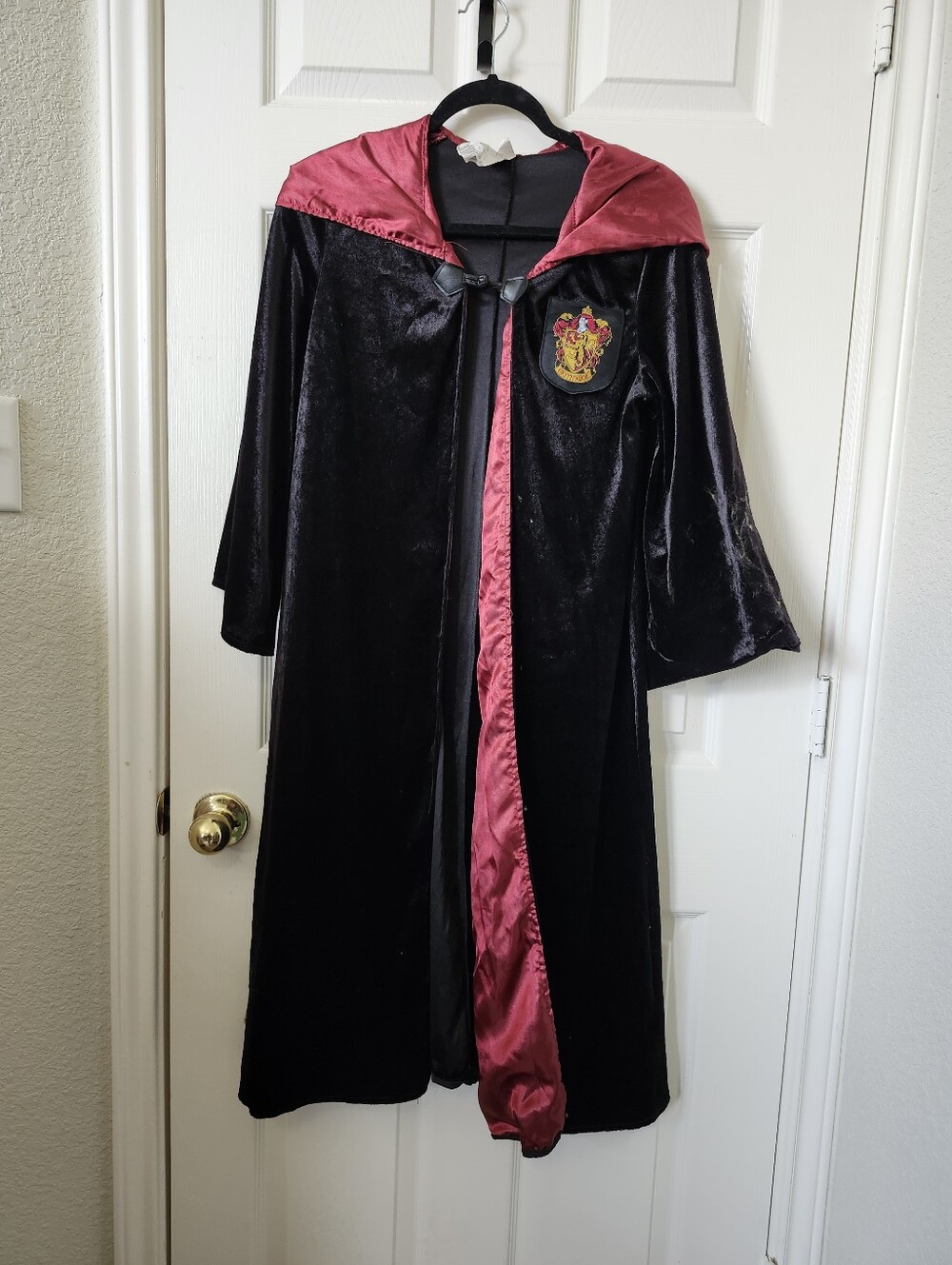 Wizarding World Of Harry Potter Black Gryfendor Robe Cosplay S